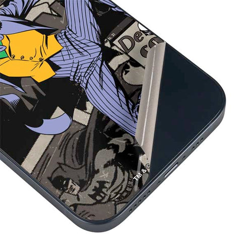 DC Comics The Joker Vintage Action pose pattern iPhone 14 Plus Skin